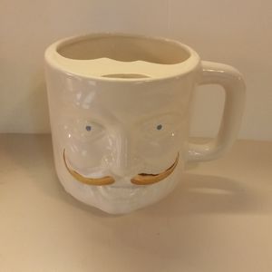 Vintage mustache mug